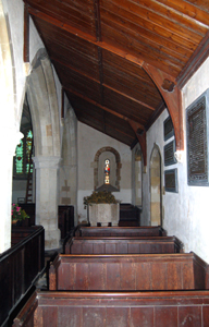 The north aisle looking west February 2010